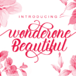 Wonderone Beautiful Font Poster 1