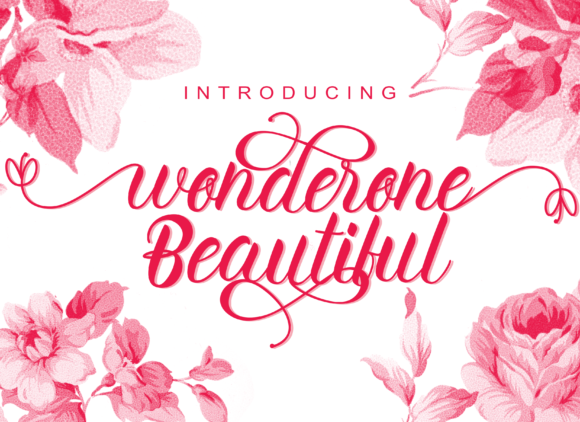 Wonderone Beautiful Font Poster 1