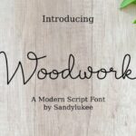 Woodwork Font Poster 1