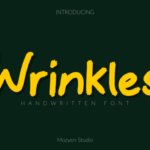 Wrinkles Font Poster 1