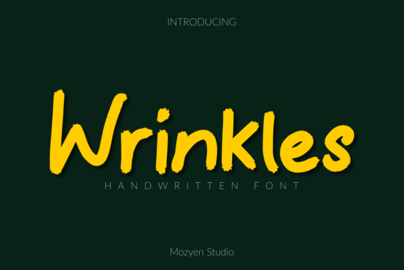 Wrinkles Font Poster 1