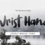 Wrist Hand Font Poster 1