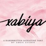 Xabiya Font Poster 13