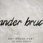 Xander Bruce Font Poster 1