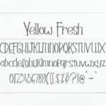 Yellow Fresh Font Poster 5