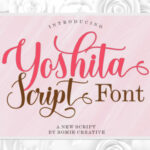 Yoshita Script Font Poster 1