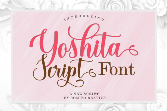 Yoshita Script Font Poster 1