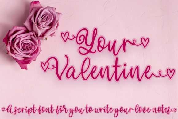 Your Valentine Font Poster 1