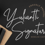 Yuliantti Signature Font Poster 1