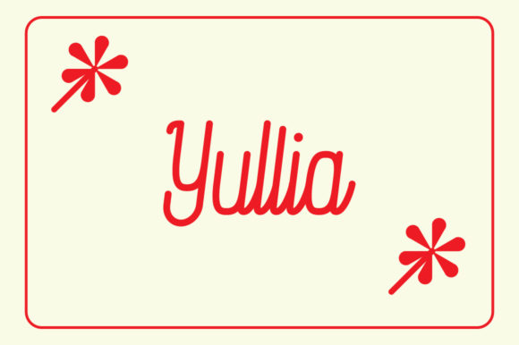 Yullia Font Poster 1