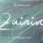Zainiver Font Poster 1
