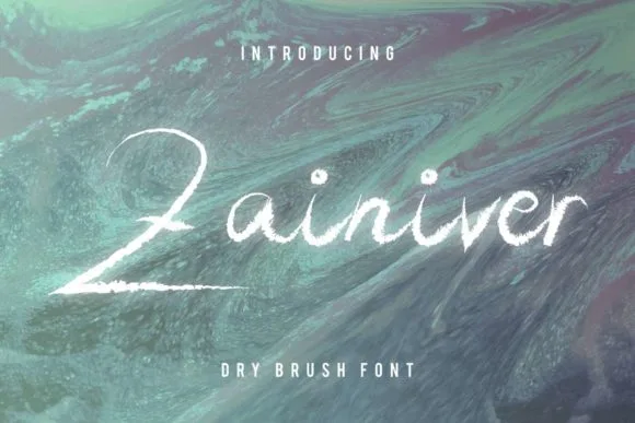 Zainiver Font Zainiver Font Poster 1