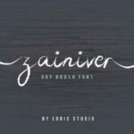 Zainiver Font Poster 2
