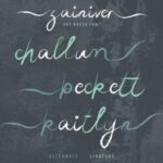 Zainiver Font Poster 10