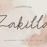 Zakilla Font Poster 1