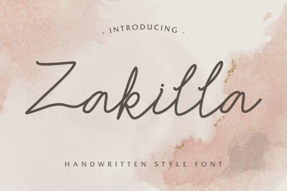 Zakilla Font Poster 1