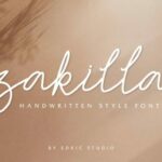 Zakilla Font Poster 2