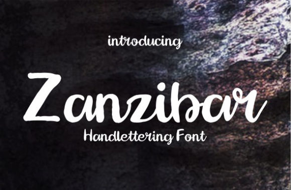 Zanzibar Font Poster 1