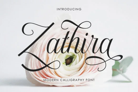 Zathira Font Zathira Font Poster 1