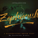 Zephyrush Font Poster 1