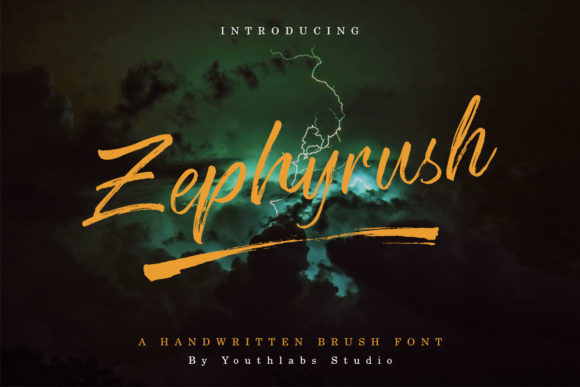 Zephyrush Font Poster 1