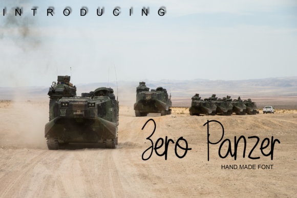 Zero Panzer Font Poster 1