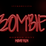 Zombie Font Poster 1