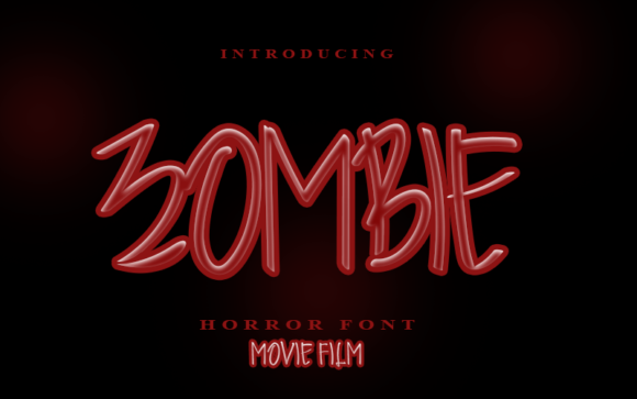 Zombie Font Poster 1