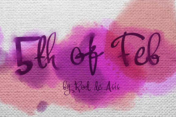 5th of Feb Font Poster 1