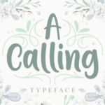 A Calling Font Poster 1