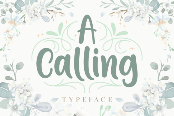 A Calling Font Poster 1