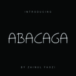 Abacaga Font Poster 1