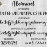 Abermad Font Poster 9