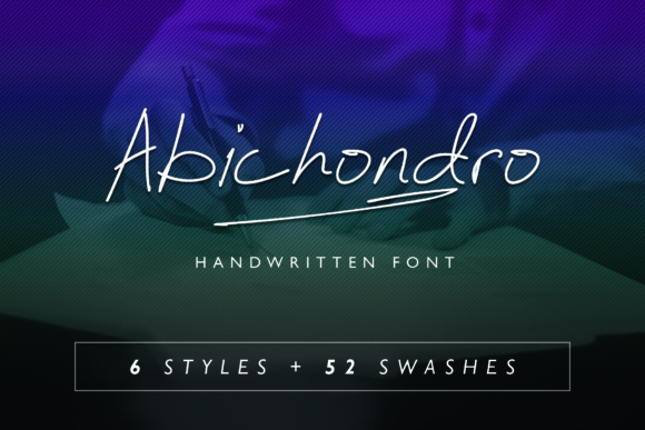 Abichondro Script Font Poster 1