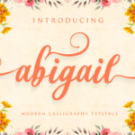 Abigail Script Font Poster 1
