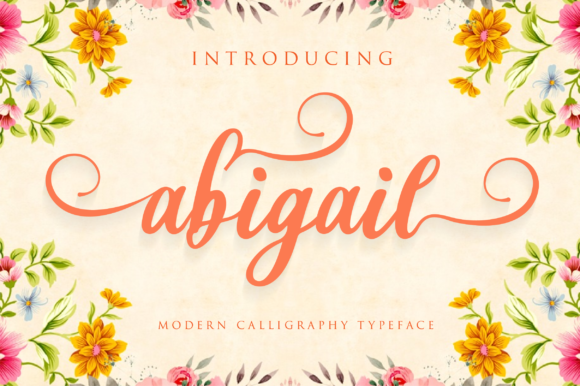 Abigail Script Font Poster 1