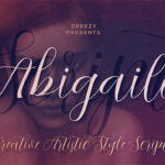 Abigaile Script Font Poster 1