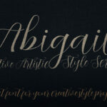 Abigaile Script Font Poster 4