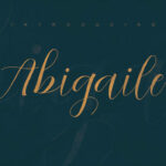 Abigaile Script Font Poster 5