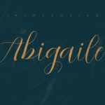Abigaile Script Font Poster 5