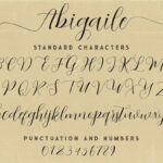 Abigaile Script Font Poster 6