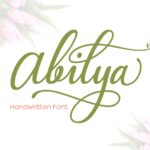 Abilya Font Poster 1
