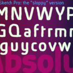 Absolut Pro Sketch Font Poster 3