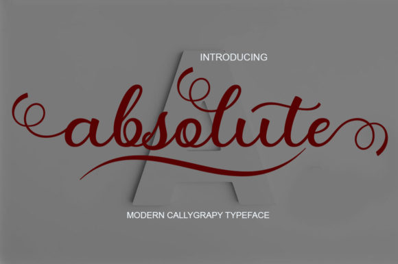 Absolute Font Poster 1