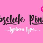 Absolute Pink Font Poster 1