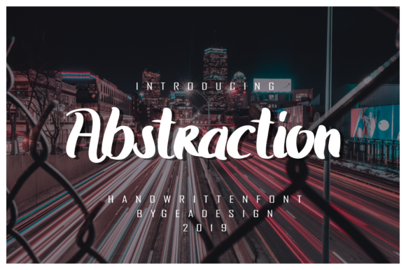 Abstraction Font Poster 1