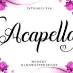 Acapella Font Poster 1