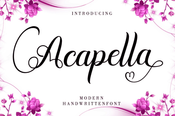 Acapella Font Poster 1