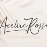 Acelire Rosse Font Poster 1