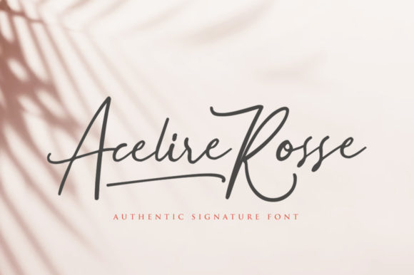 Acelire Rosse Font Poster 1